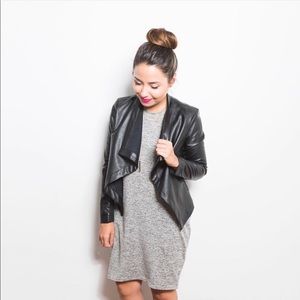 BB Dakota Peppin Vegan Leather Draper Jacket